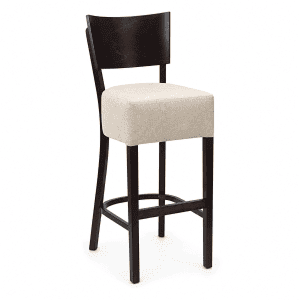 Memphis solid back barstool